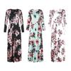 Girls Casual Maxi Floral Dress Long Sleeve Holiday Pockets Dresses