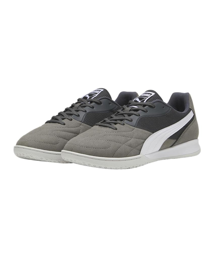 Puma King Top IT 107349 Футбольные, Футзальные и Тренировочные 2024 Теневой Серый Серый Мужские Шиповки, Обувь, Обувь, Весенне-Летние Цвета Белый/Ледниковый (05)