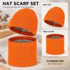 Windproof Winter Hat Solid Color Pullover Hat Neck Warmer  Autumn Winter Season