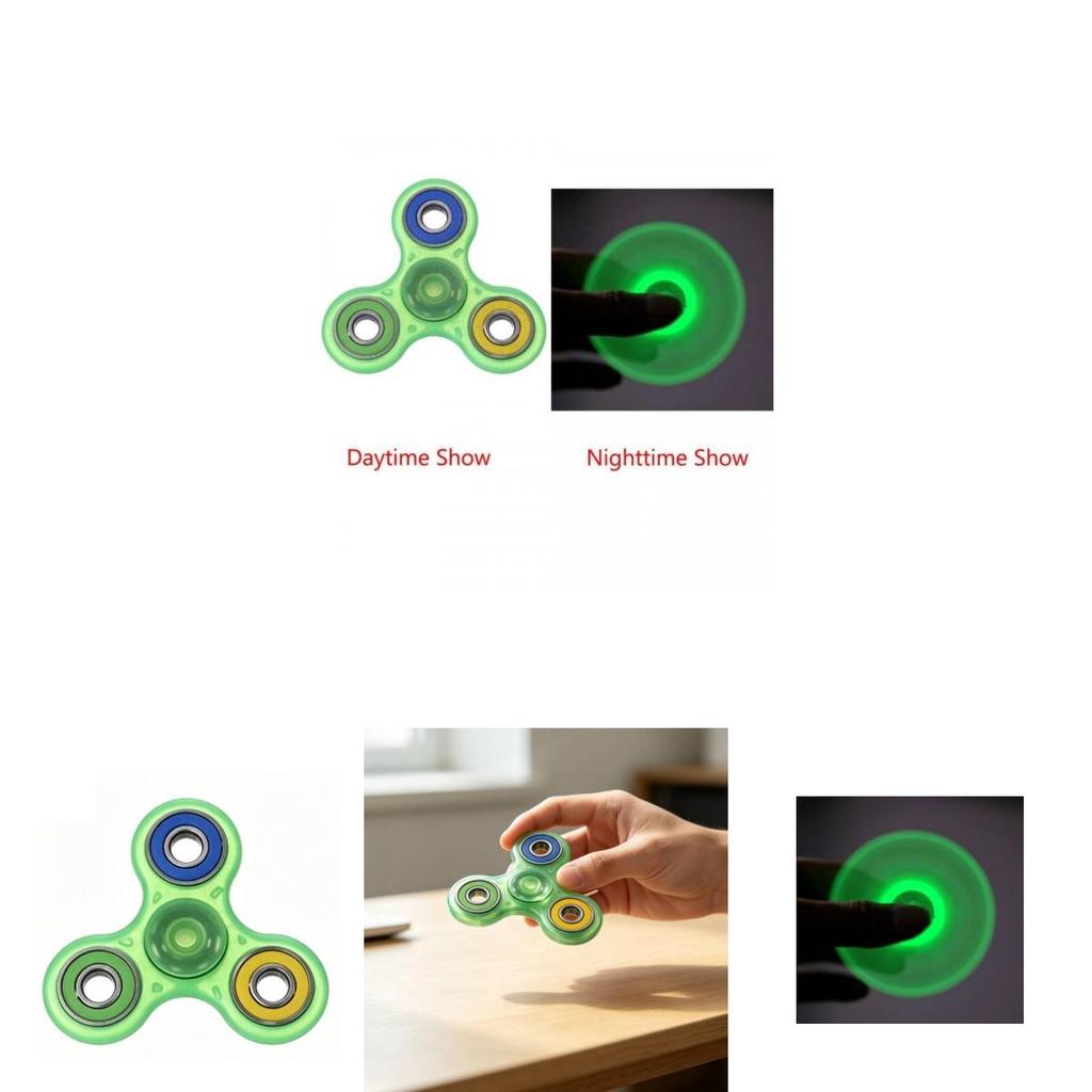 Plastic Spinner Toy With Nightlight Design For Hand Eye Coordination And Relaxation