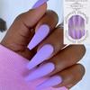 24Pcs/Set Matte Full Cover Manicure Nail Tips False Nails Ballerina Nail Coffin Fake Nail