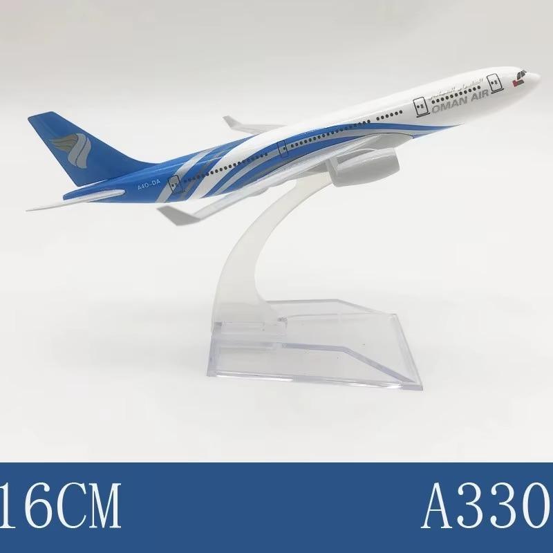 16 см Модель самолета Oman A330 Металлическая литая модель самолета Набор с подставкой Подарок для любителя авиации или для коллекции