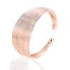 Women Multi Wire Circle Opening Bangle Adjustable Cuff Bracelet Gift