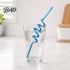 Translucent Spiral Straws 10PCS Plastic Straws, Colorful Twisted Drinking Food-Grade Cocktail Party PETG Reusable Drink Accessories for Cocktails