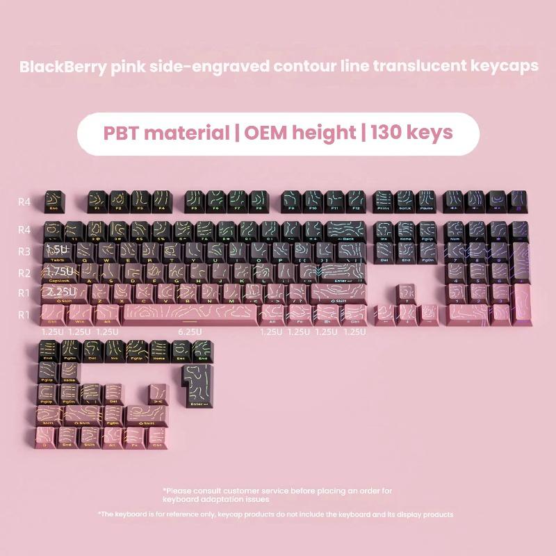 Xiaomi 2026 Super Contour PBT Колпачки для клавиш Боковая подсветка Механическая клавиатура Оригинальная заводская высота для 61/68/75/84/87 клавиш Игровая клавиатура