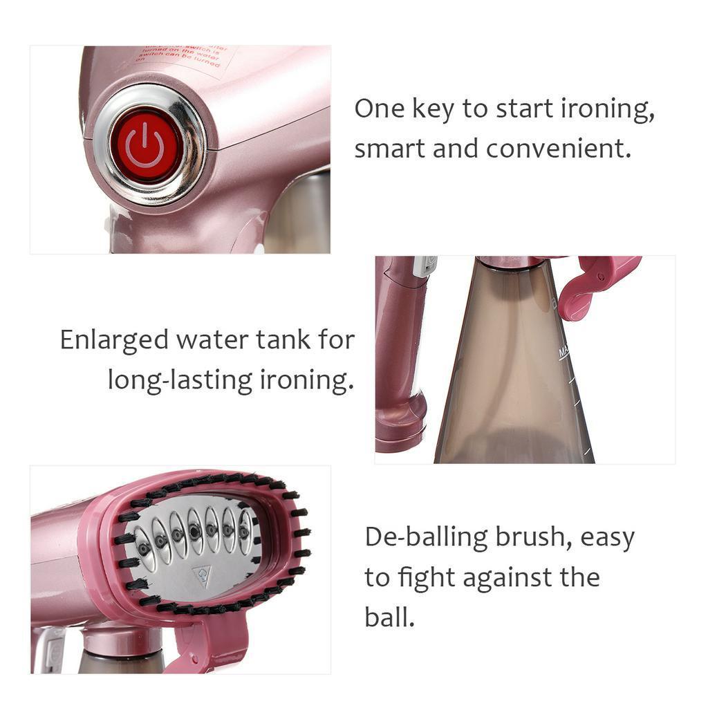 Ручной отпариватель Мощный 1500 Вт 220 В Отпариватель для ткани Быстронагревающийся Отпариватель для одежды Домашняя Дорожная Гладильная машина