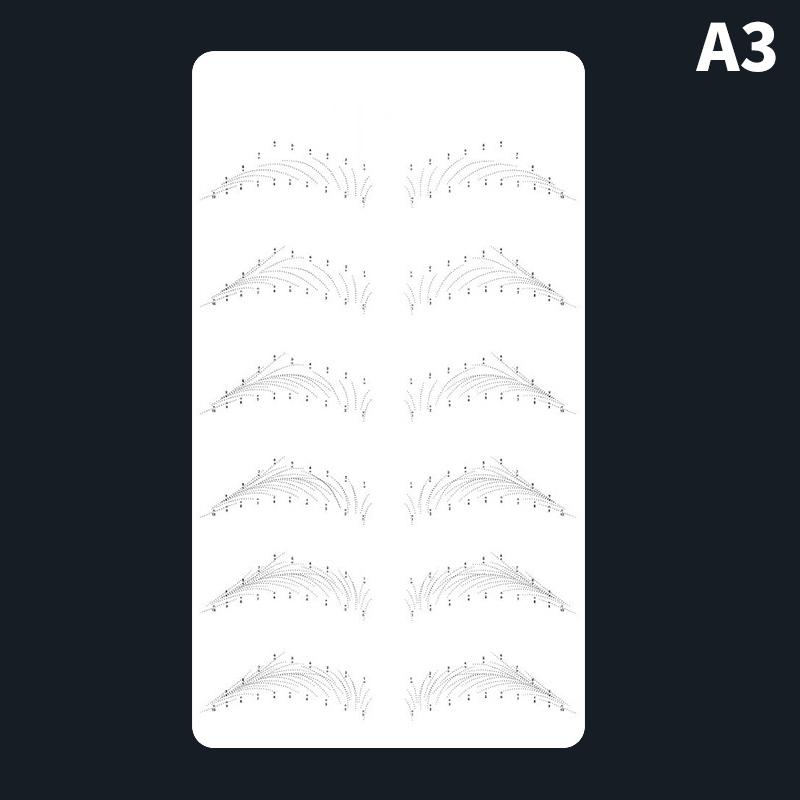 Полуперманентная дикая линия бровей татуировка практика кожа для начинающих вышивка силиконовая имитация бровей обучение кожа татуировки инструменты