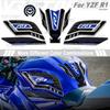 3D Resin Tank Pad Sticker Motorcycle Fuel Tank Protection Decal For R1 R1S R1M YZF R1 YZFR1 2015-2024 2025 2022 2021 2020