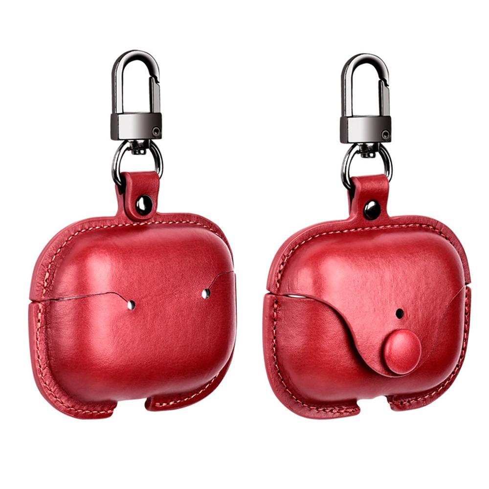 Чехол для Airpods 4 3 2 1 Кожаный Бизнес-чехол для наушников Ракушка для гарнитуры Чехол для наушников Роскошный Кожаный ПУ Чехол для airpods pro 3 2 С крючком