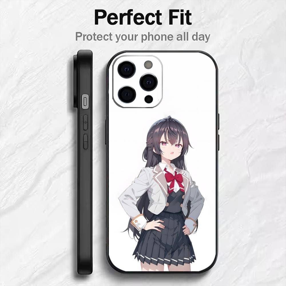 Чехол для телефона с персонажем аниме Y-Yuki Suou для iPhone 17, 16, 15, 14, 13, 12 Plus, Max, Мягкий силиконовый, Черный