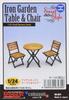 Cobaanii Mokei Kobo Scale Sweet Style Series Iron Garden Table Chair Assembly Kit 1/24 & SS-031
