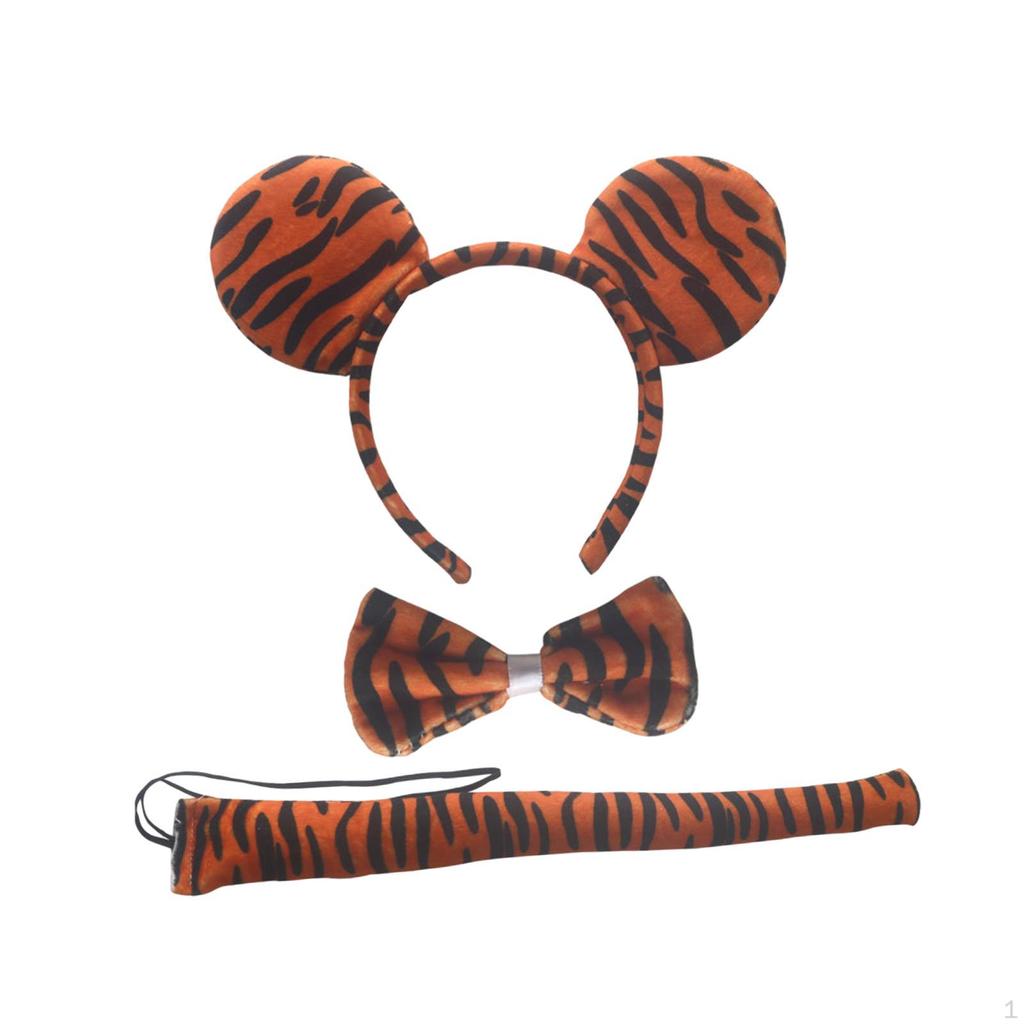 Костюм тигра на Хэллоуин, украшение для косплея, обруч для волос, повязка на голову для сценических представлений, карнавальный год