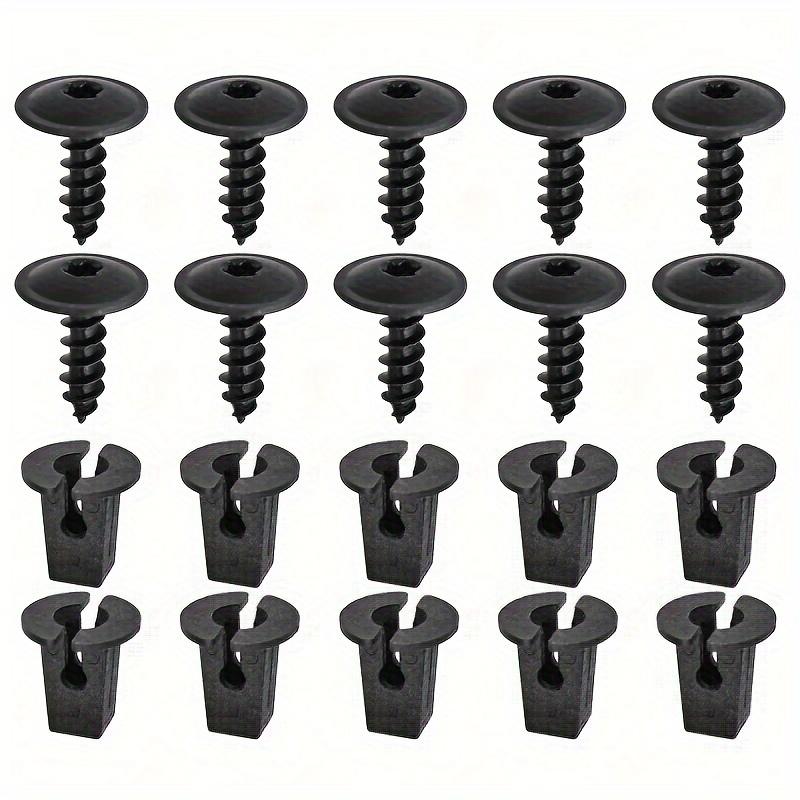 10 Pcs Engine Cover Undertray Splashguard Wheel Arch Torx Screw Retainer Fastener Clips Bolt Universal For VW