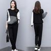 Women's Casual Loose Plus Size Sports Suit Long Sleeve Pullover + Pants Two Piece Set