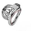 Stainless Steel Chastity Cage Set with Dual Style Design Secure Locking Ring and Smooth Metal Trainer Masturbation Sex Toys