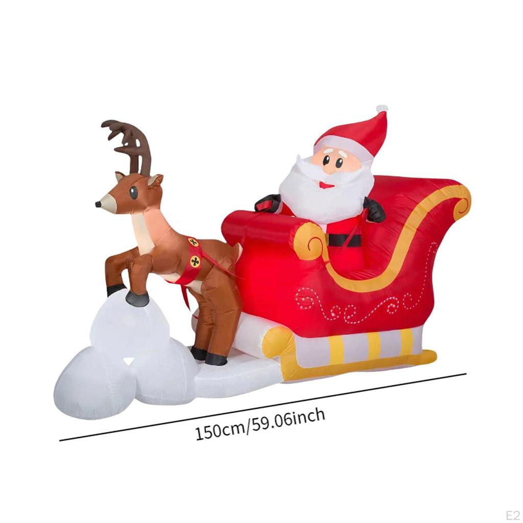 Увеличить Санта-Клаус Украшение Освещенный Орнамент Газон Праздничный Двор Зимний Декор