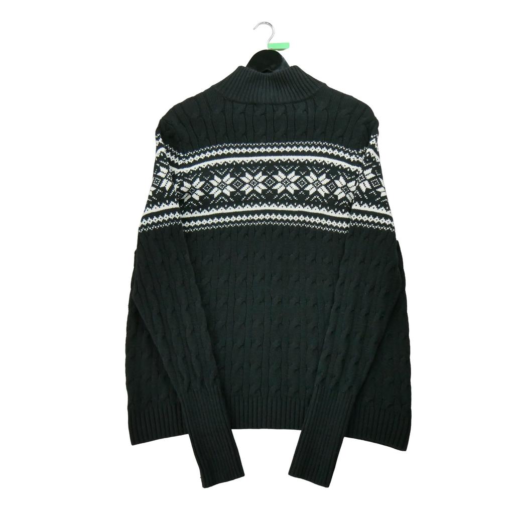 Women's black cardigan sweater