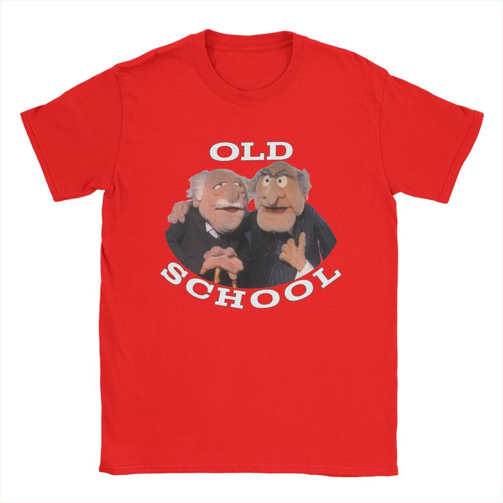 Мужская футболка Statler And Waldorf, 100% хлопок, винтажная футболка с коротким рукавом и круглым вырезом, футболка с принтом