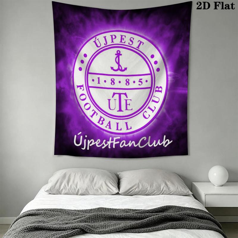 Ujpest FC Wall Tapestry Aesthetic Wall Hanging Printed Fabric Blanket Decorative Tapestries for Bedroom Living Room Home Decor