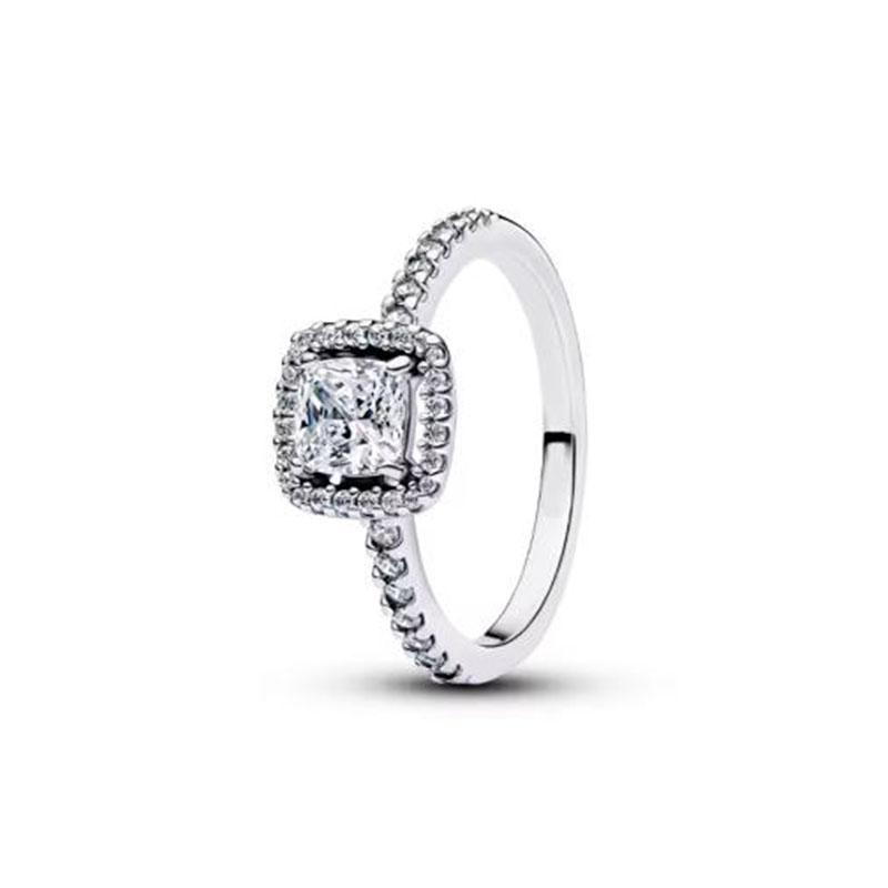 S925 Silver Pink Flower Bee and Bow Women's Ring Fashionable and Versatile Gift for Friends 2026
