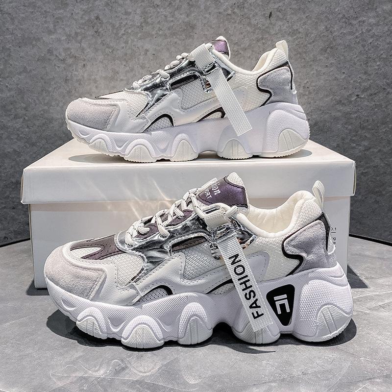 Женская повседневная обувь на толстой подошве, дышащая спортивная обувь, повседневные кроссовки, кроссовки