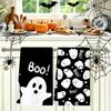 2pcs Halloween Dish Towel Spooky Boo Design Kitchen Towel Soft Absorbent Superfine Fibre Dish Cloth for Halloween Party Supplies