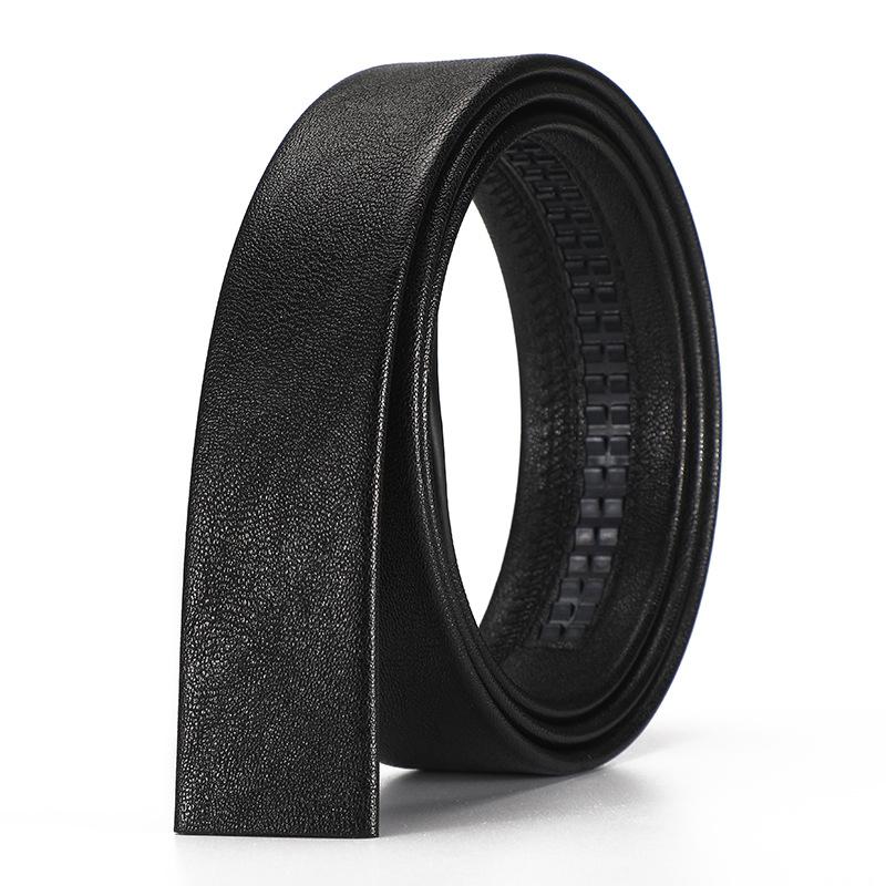Ремень не лидирует, мужской ремень без пряжки из второго слоя коровьей кожи с автоматической пряжкой, мужской ремень без пряжки, ширина ременной полосы 3,5 см