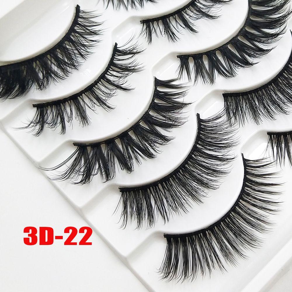 Mixed Styles Full Strips Wispy Fluffy Hair Crisscross Extension Tools False Eyelashes 3D Mink Hair