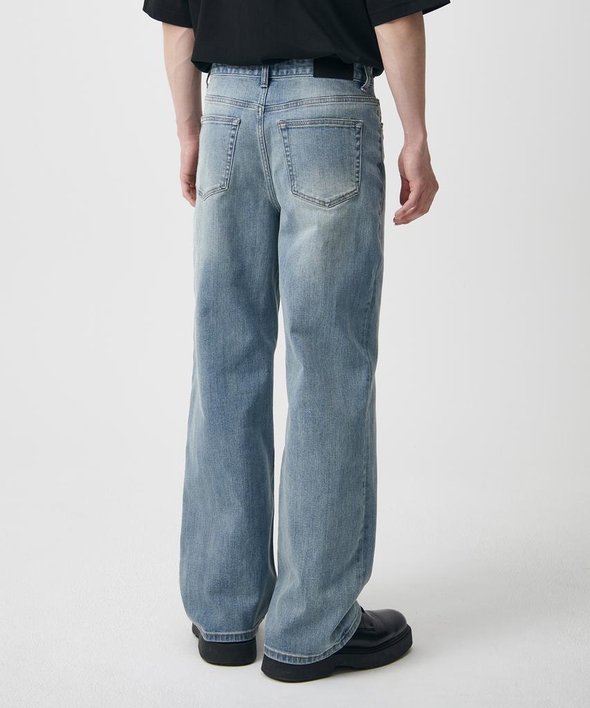 MUSINSA STANDARD Kipas Wide Denim Pants [Light Indigo]