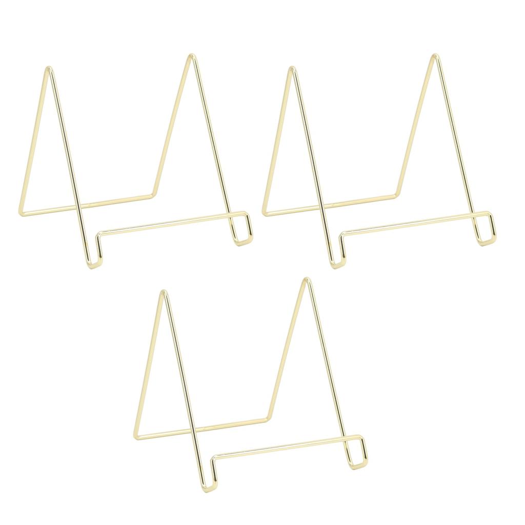 3 шт. Подставка для тарелок Многофункциональная Прочная Металлическая Устойчивая Широкое Применение Простой Дизайн Подставка для Книг для