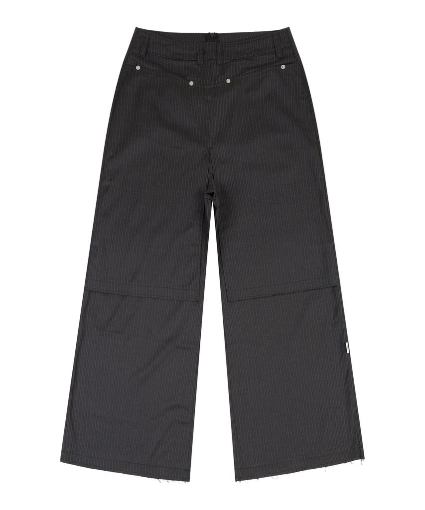 ORDINARY HOLIDAY Skirt Layered Pants [Charcoal]