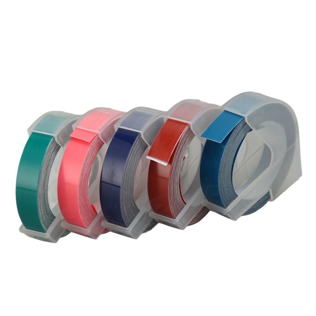 5 шт. 3D-ленты для тиснения этикеток шириной 9 мм и длиной 9,8 футов с термопереносом и автоматической идентификацией этикеток