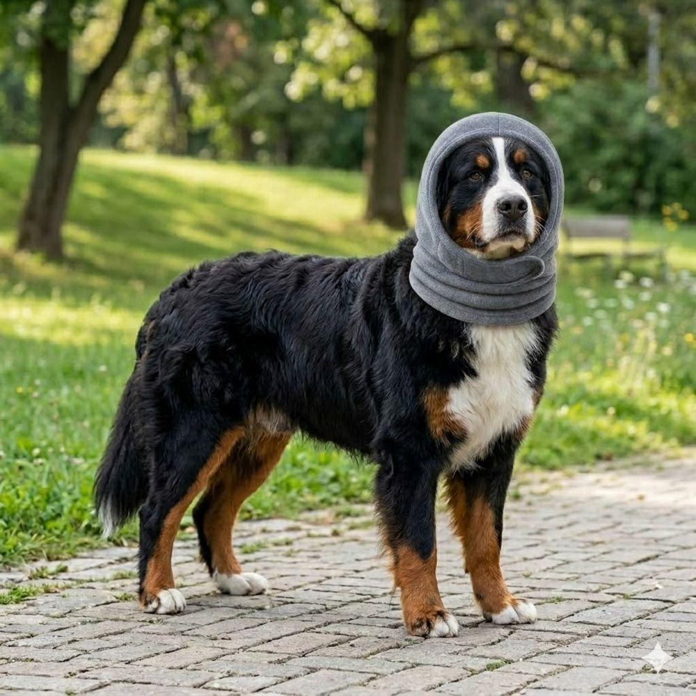 Comfortable Noise Canceling Dog Ear Muffs Anxiety Relief Breathable Noise Protection Earmuffs Warm Lining Ear Wraps Pet Grooming