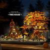 Romantic Gift Autumn Tree House Building Block(with Led) Challenging Product Education Toys