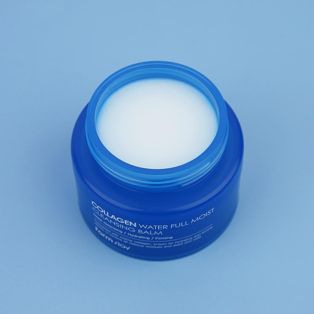 Farmstay Увлажняющий очищающий бальзам Collagen Water Full