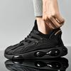 Black Air Cushion Sneakers Men's Breathable New Sports Dad Shoes Men's Running Shoes