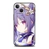 Genshin Impact Game Роскошный чехол для телефона iPhone 13 15 14 12 11 Pro MAX XR X SE XS 7 8 Plus Силиконовый черный защитный чехол