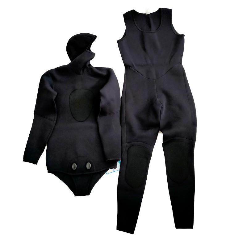 Diving Wetsuit Mens 3mm Split Two-Piece Thermal Warmth Surfing Snorkeling Swimming Suit Cold Water