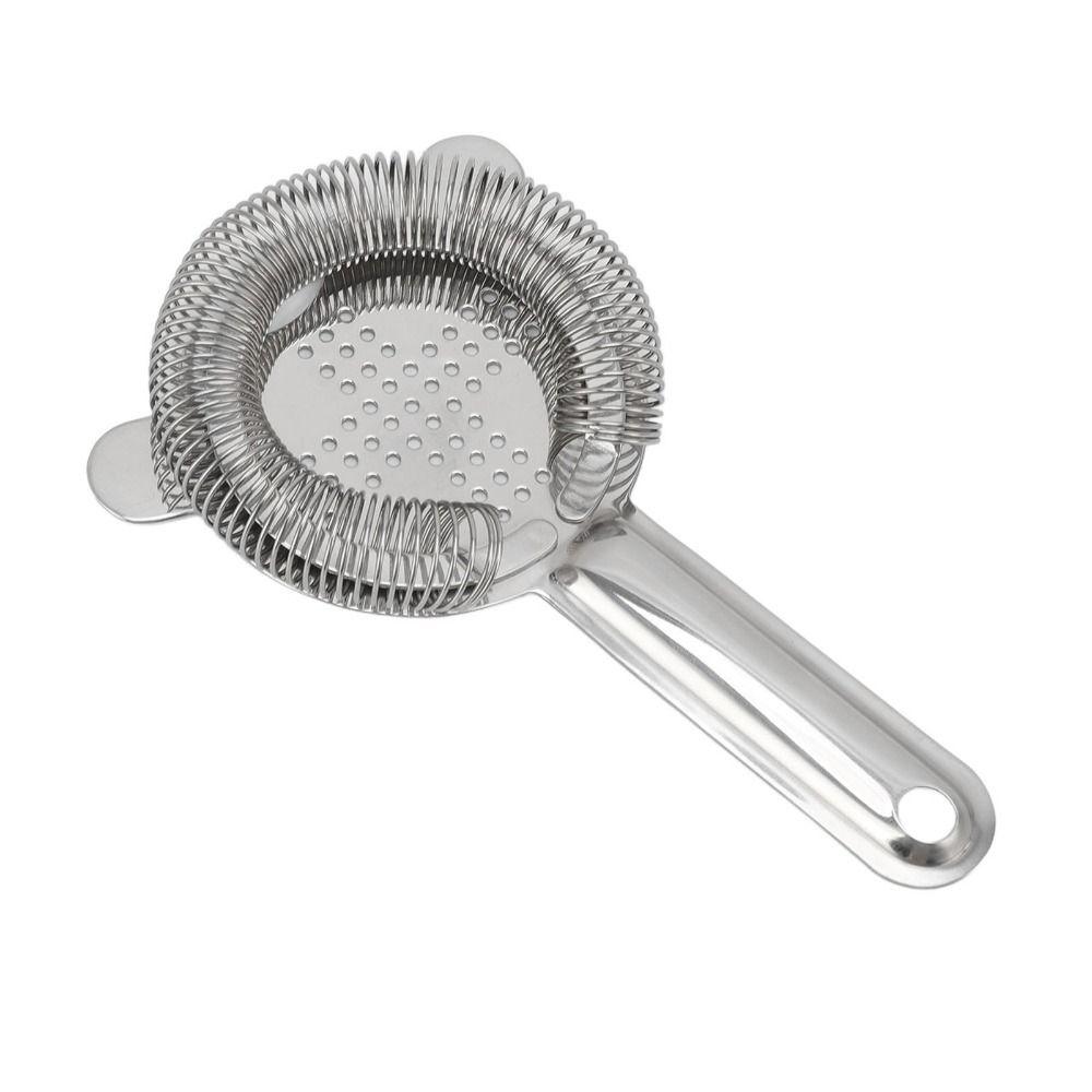 Anti Rust Drink Strainer High-Density Spring Ice Strainer Ergonomic Bar Strainer Restaurants