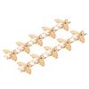 10 Pcs Bee Shape Clasp Turn Lock Light Gold Pearl Bee Shape Twist Lock Buckle For Purse Handbag