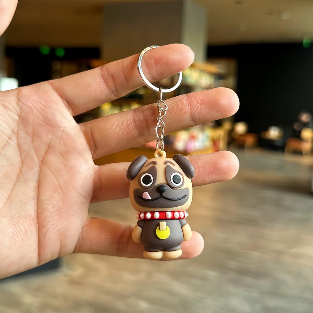 Cartoon Cute Dog Doll Keychain Bag Clothing Pendant Small Gift Wholesale