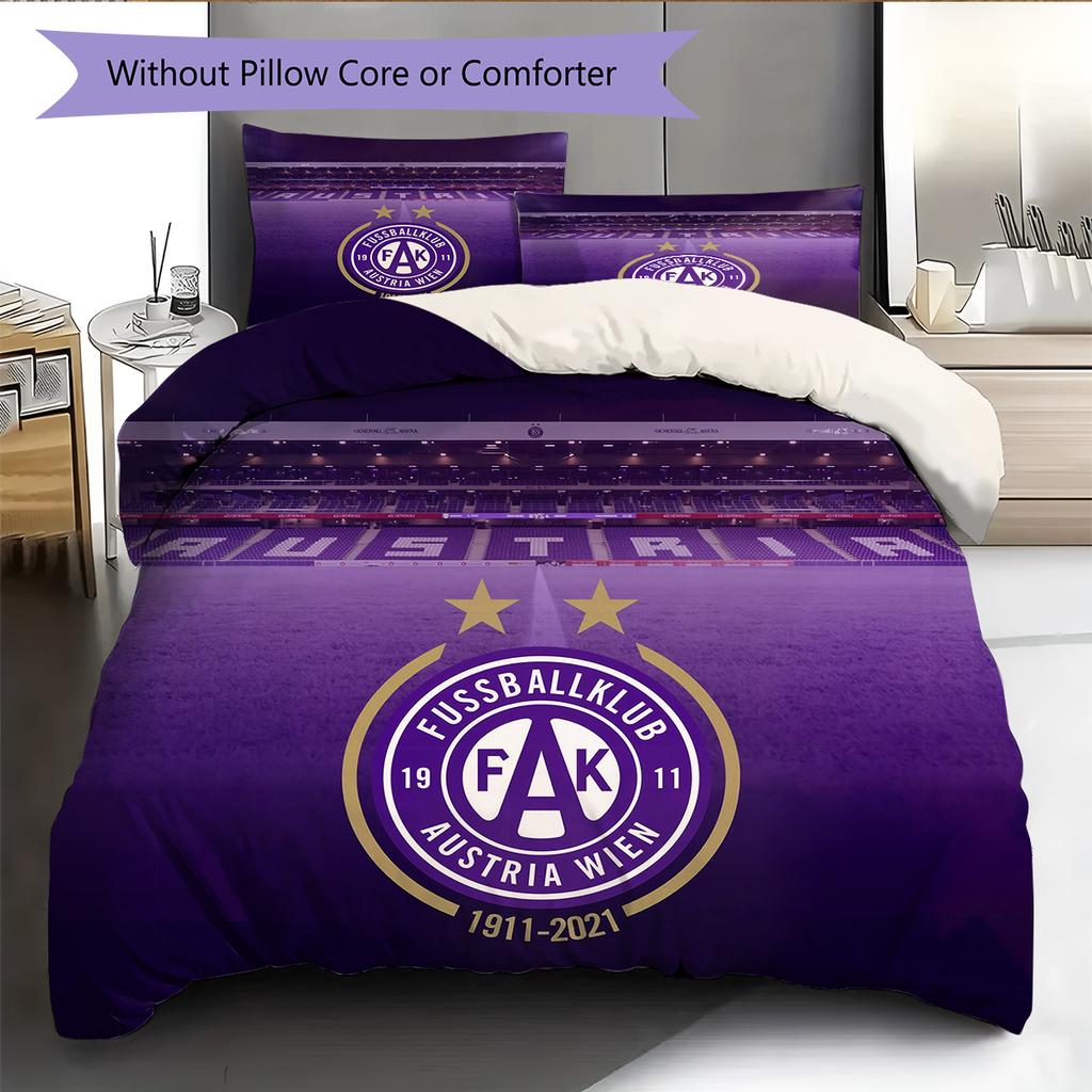 Austria Vienna Pattern Bedding Home Decoration Birthday Gift (1 * duvet cover + 2 * pillowcase, without core)