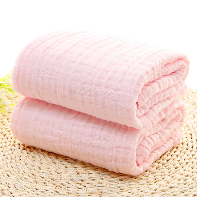 Six Layers Cotton Gauze Baby Bath Towel Soft Absorbent Muslin Receiving Blanket