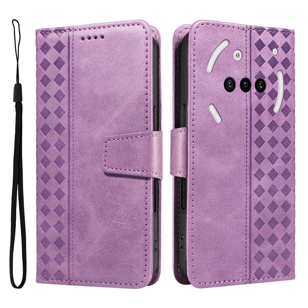 Ни за что Телефон (3a) Кожаный чехол-кошелек-подставка с тиснением в виде сетки, чехол для телефона с ремешком