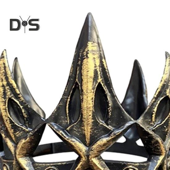 Повязка на голову в виде короны злой королевы для взрослых, готический головной убор для средневековой вечеринки в честь Хэллоуина, маскарада, сценического представления