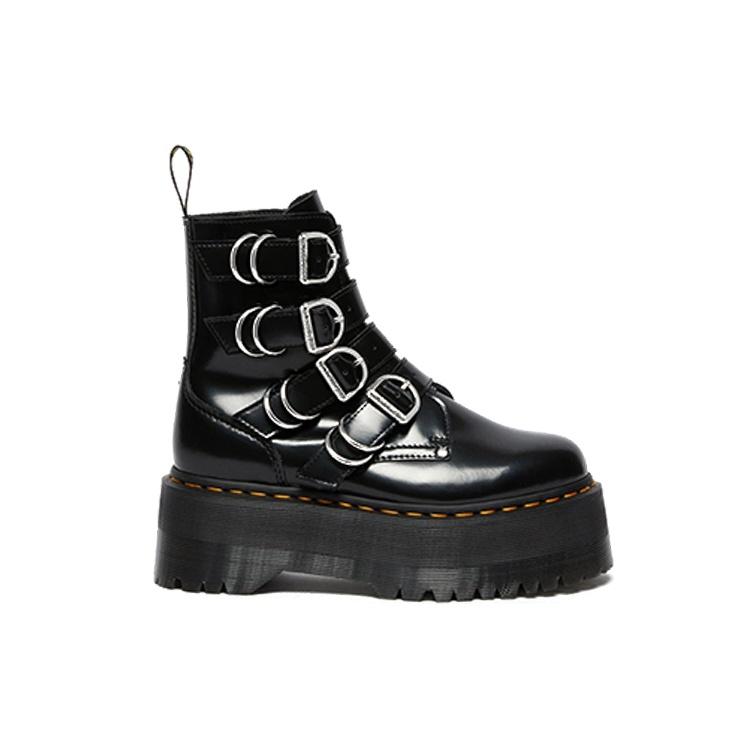(WMNS) Доктор. Ботинки Martens Jadon Max Hdw с 4 ремешками Черные Женские 26524001