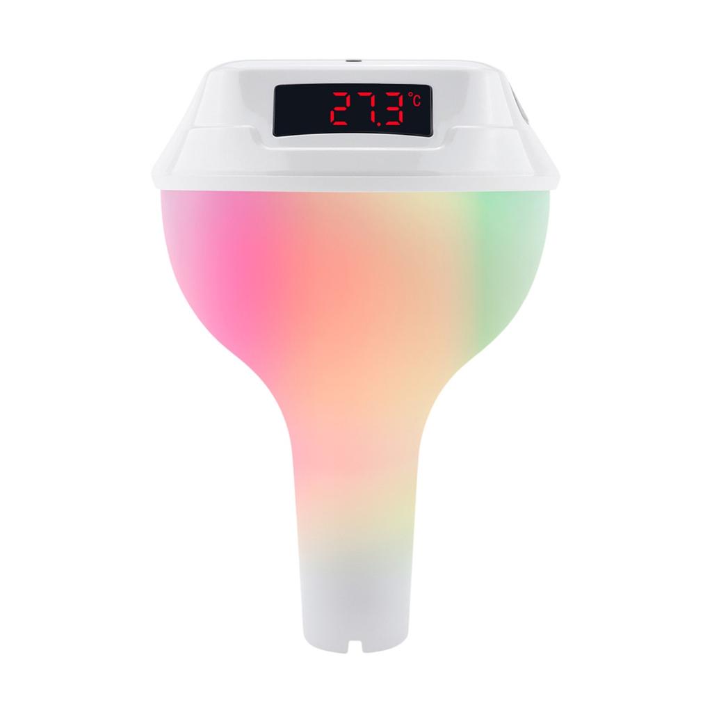 Плавающая ванна, бассейн, гидротерапевтический бассейн с RGB подсветкой, солнечные электронные цифровые термометры