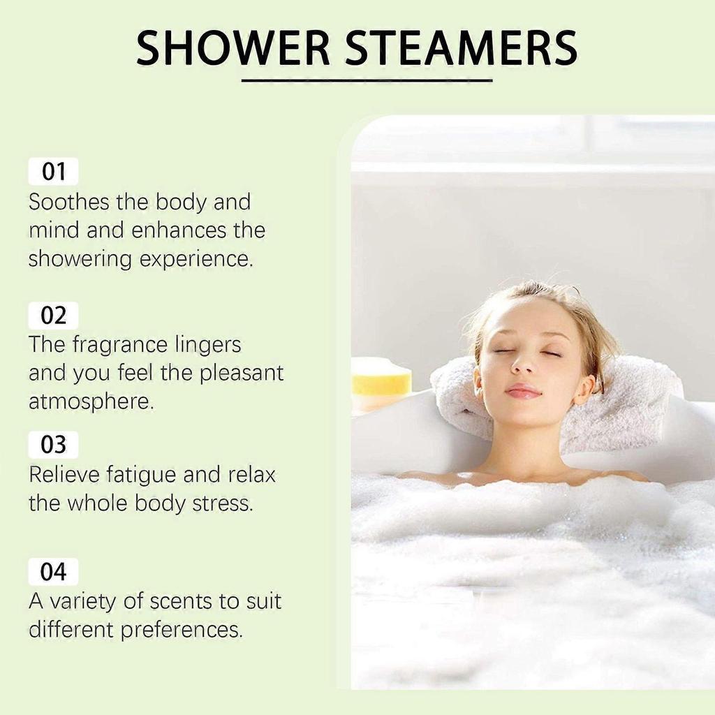 OceAura Aromatic Steam Shower Tablets Citrus Scent Soothing Enjoy Bathing Steam Shower Tablets