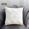 Plush Rabbit Pillow Cover 18 X 18 Inch Throw Pillow Cover Farmhouse Decor Pillow Case with Invisible Zipper for Sofa Bed Car Spring Decoration