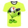 Children's Short Sleeve Child Game Plants Zombies T Shirt Kids Boy Cartoon Clothes Tops Tees Boys Pea Shooter T-shirt  T-shirts